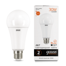 Gauss Elementary 73219 Лампа A67 30W 2320lm 3000K E27 LED