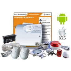 Ipro Умный часовой-4 ПРОФИ GSM-сигнализация (набор для дачи, дома, квартиры)