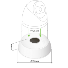 KadrON JB2-125W Монтажная коробка (белая)