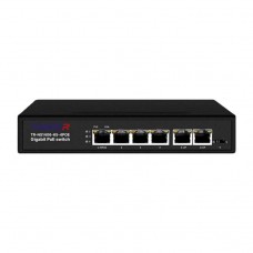 TRASSIR TR-NS1406-65-4POE  Неуправляемый коммутатор с 4 PoE портами