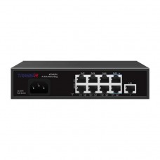 TRASSIR TR-NS1109-120-8PoE Неуправляемый Fast Ethernet РоЕ-коммутатор