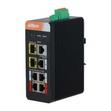 Dahua DH-IS4207-4GT-120 Коммутатор с PoE 4-портовый гигабитный управляемый, промышленное исполнение